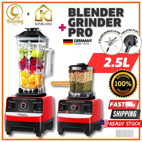 Blender Padu Heavy Duty W Jug Besar Silver Crest Blender