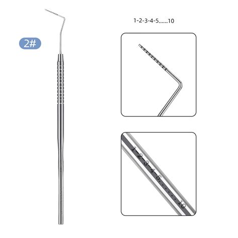 Dental Probe Graduated Periodontal Probe Scale Probe