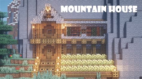 Minecraft How To Build A Simple Mountain House Easy Tutorial 3