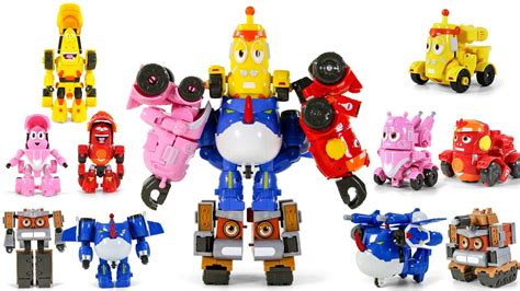 Larva Rangers Red Yellow Pink Blackblue Brown Transformers Combiner