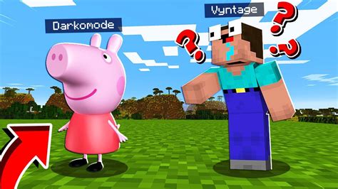 Pranking As Peppa Pig In Minecraft Youtube