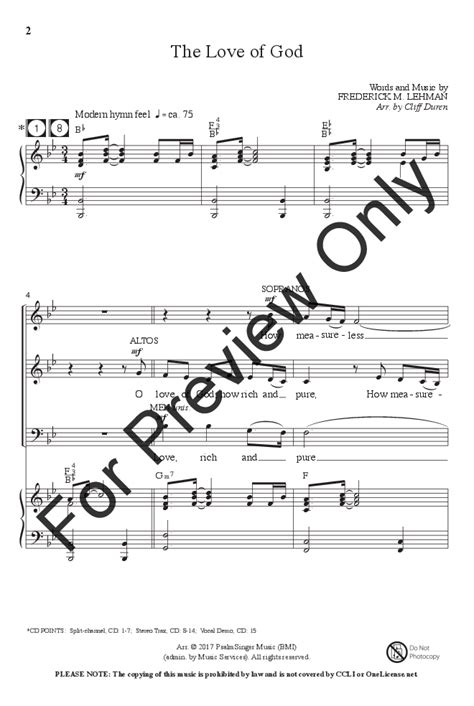 The Love of God (SATB ) by Frederick M. Lehm | J.W. Pepper Sheet Music