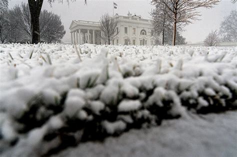 White House cancels press briefing, citing snow-related federal ...