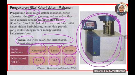 Sains Kssm Tingkatan 5 Nilai Kalori Makanan Youtube