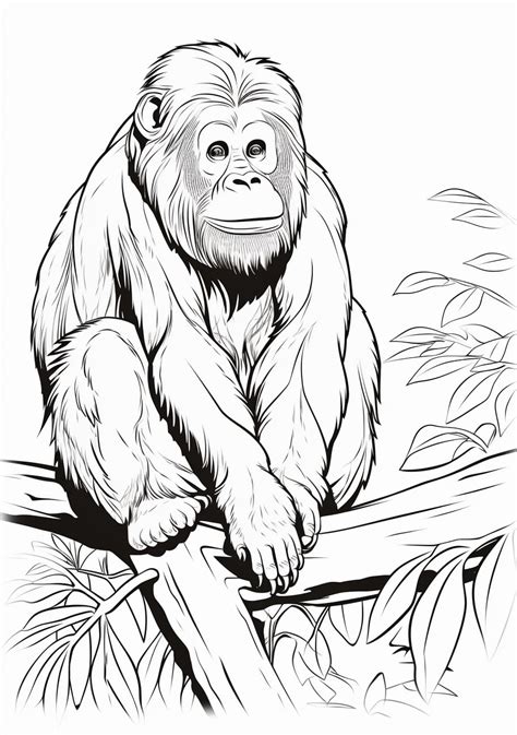 Orangutan Coloring Pages Free Printable