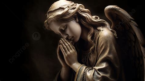 Statue Of An Angel Praying Background Praying Angel Picture Angel