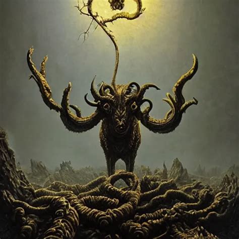 Outer God Shub Niggurath The Black Goat Of The Woods Stable Diffusion