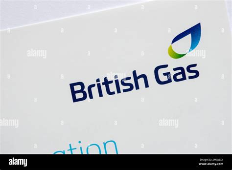 British Gas logo on a letter from the energy supplier, England, UK Stock Photo - Alamy