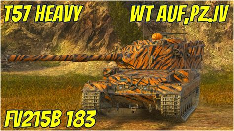 FV215b 183 T57 Heavy WT Auf Pz IV WoT Blitz YouTube