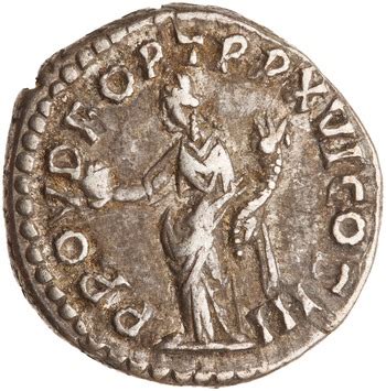 Denarius Marcus Aurelius Prov Deor Tr P Xvi Cos Iii Providentia