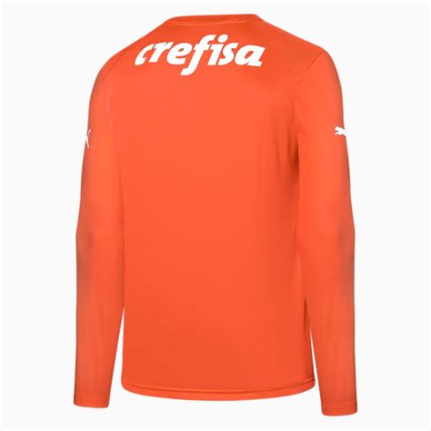 Camisa Palmeiras Goleiro Third Torcedor Manga Longa Laranja Puma