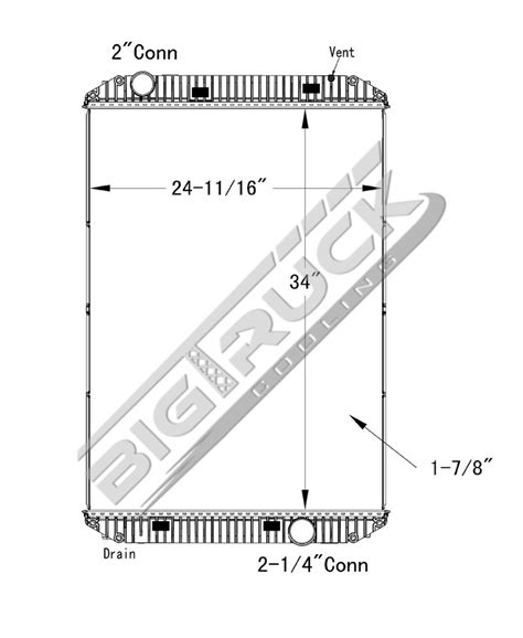 Big Truck Cooling Buy Now Freightliner Radiator P