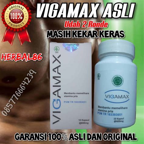 Vigamax Asli Original Suplemen Pria Multivitamin Herbal Obat