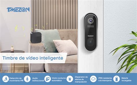 Tmezon Timbre Inal Mbrico Con C Mara K Wifi Timbre Videoportero