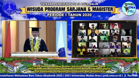 Wisuda Daring Program Sarjana Dan Magister Universitas Medan Area