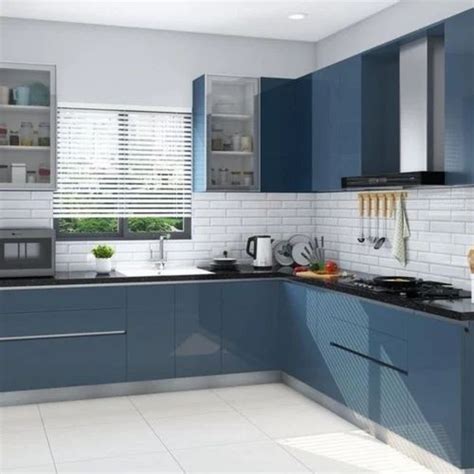 Modern Stainless Steel L Shape Modular Kitchen At Sq Ft In New