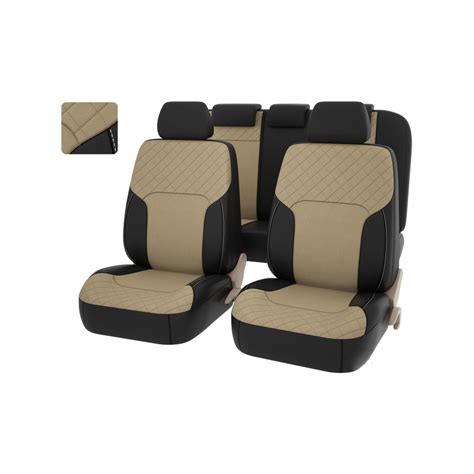 Чехлы PSV Altara Next Черный Бежевый экокожа + алькантара терморомб ...