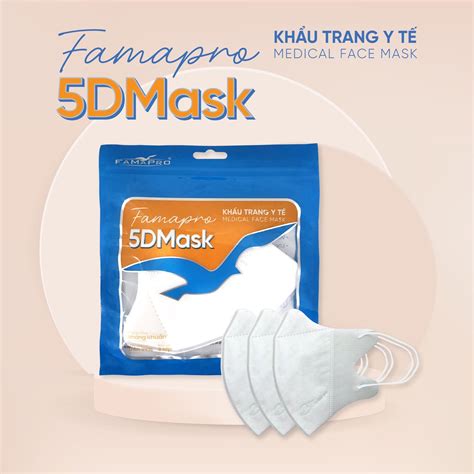 SALE ComBo 50Cái Tặng 10 Cái Khẩu Trang Nam Anh 5D Quai Vải Trẻ