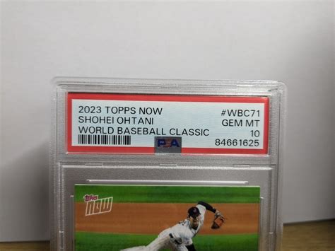 Yahoo オークション PSA102023 Topps Now WBC 大谷翔平 vs マイ