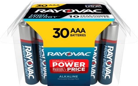 Rayovac High Energy Alkaline AAA Batteries 30 Pack 30 Pk King