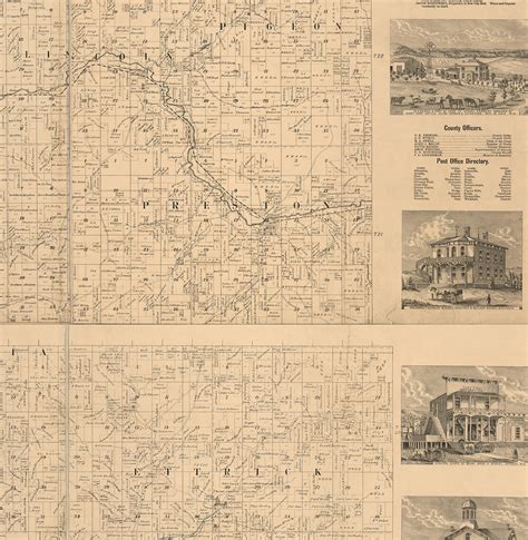 Map of Trempealeau County Wisconsin WI 1877. Home Deco Style - Etsy