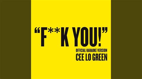 Fuck You Official Karaoke Version YouTube