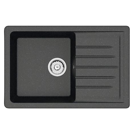 Мойка матовая Модель 16/Q4 (черная) Карельский камень (к) по оптовой ...