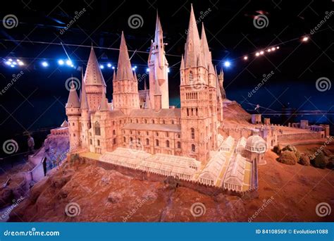 Harry Potter Castle At Warner Bros Studio Tour London Editorial Stock