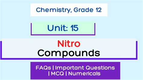 Nitro Compounds - NEB Class 12 Notes - Organic Chemistry - Iswori Education