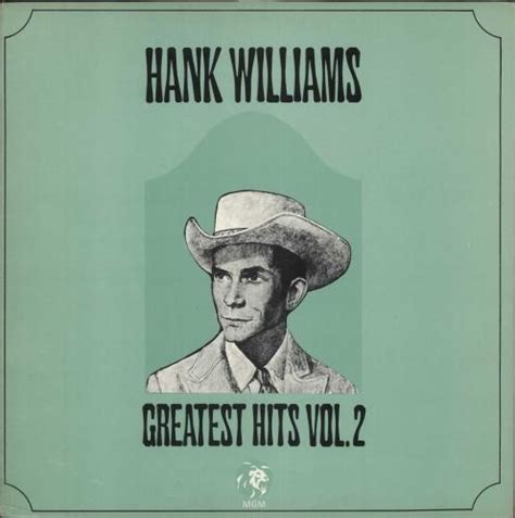 Hank Williams Greatest Hits Volume 2 Vg Uk Vinyl Lp Album Lp Record