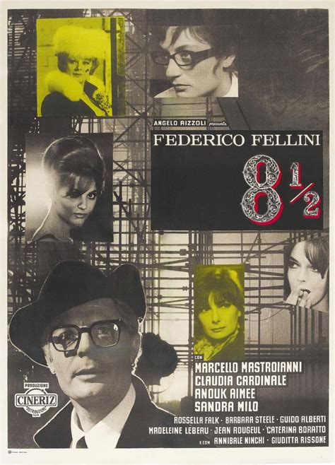 8½ Otto E Mezzo 1963 Film 60s Posters Italian 映画 ポスター 映画監督 ポスター