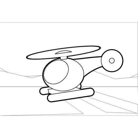 Helicopter outline illustration | Free SVG