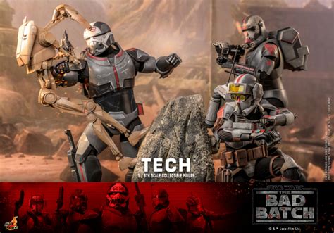 Hot Toys星際大戰瑕疵小隊技師Tech1 6 比例收藏級人偶