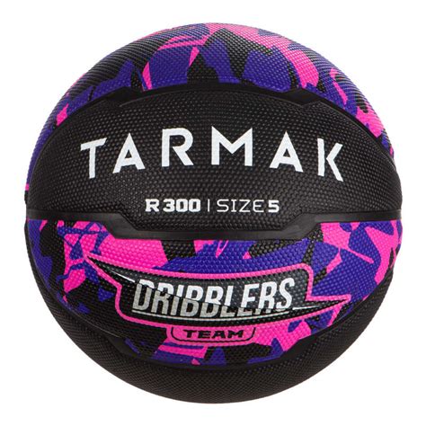 ДЕТСКА БАСКЕТБОЛНА ТОПКА R300, РАЗМЕР 5, ЧЕРНО/РОЗОВО TARMAK - Decathlon