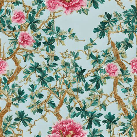 Papel Pintado Hiperrealista Adornado De Chinoiserie Degournay