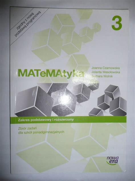 MATEMATYKA 3 ZBIÓR ZADAŃ ZPiR NOWA ERA 7844591414 Podręcznik Allegro