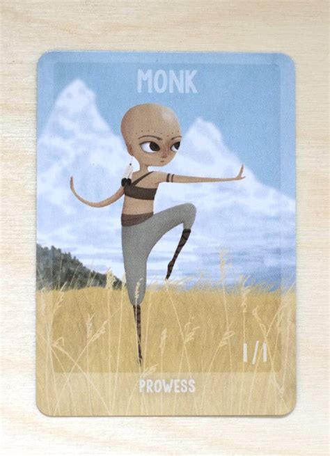 Monk Custom Token For Magic The Gathering Mtg Etsy Sweden