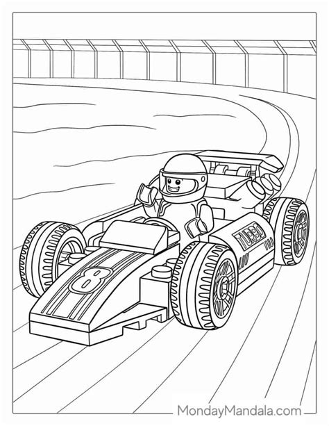 Lego Car Coloring Pages