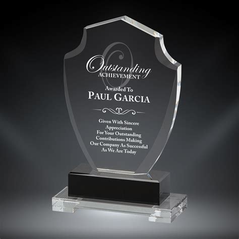 Crystal Shield Series Glass Award
