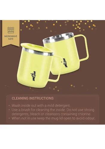 Plain Silver Milton Galaxy Gift Set Stainless Steel Coffee Mug 285 Ml