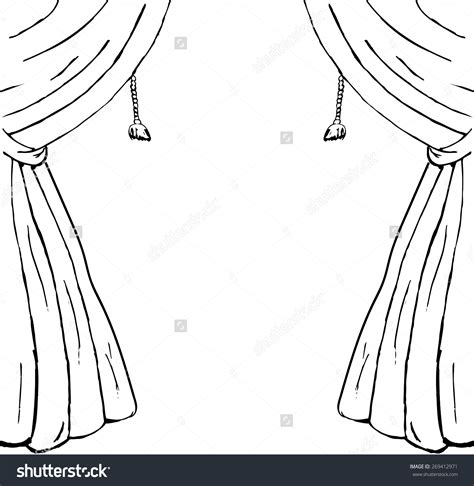 Draw The Curtain Clipart Clipground