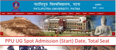 Ppu Ug Spot Admission 2023 शुरू हुआ Date Patliputra University Ba