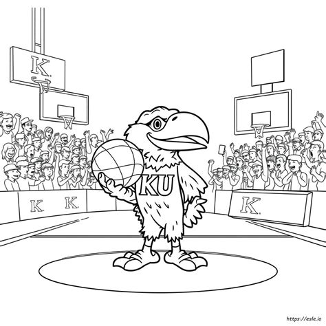 Ku Jayhawk Ausmalbild