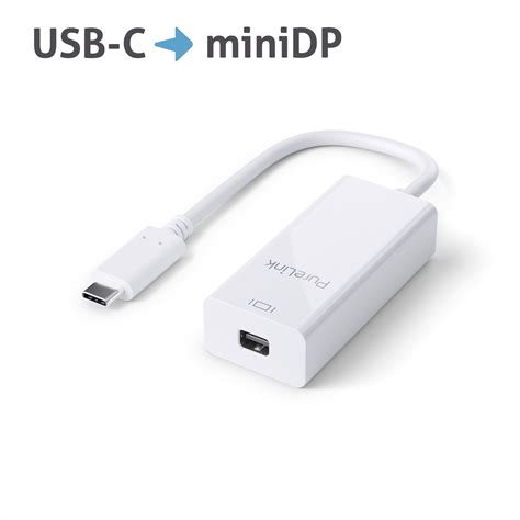 Purelink IS210 USB C auf mini DisplayPort Adapter 4k 0 10m weiß