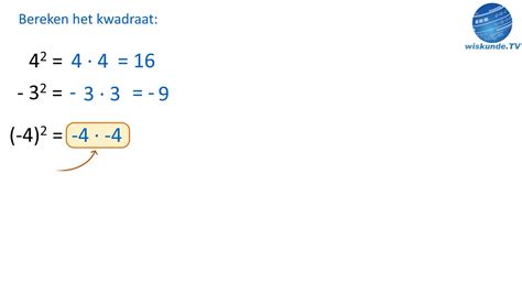 Rekenen Met Kwadraten Wiskunde Tv Youtube