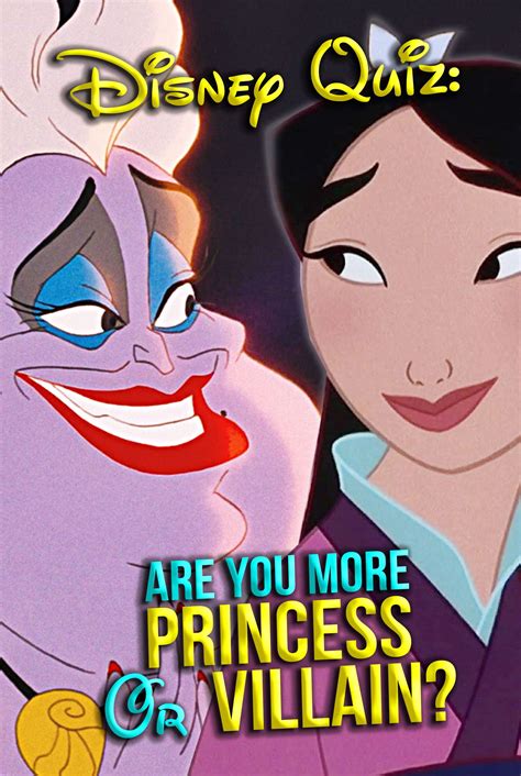 Disney Quiz Are You More Princess Or Villain Artofit