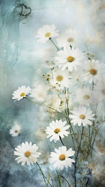 Premium AI Image Daisies In A Field Of White Flowers