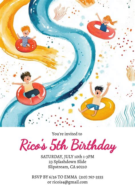 waterpark birthday party 9