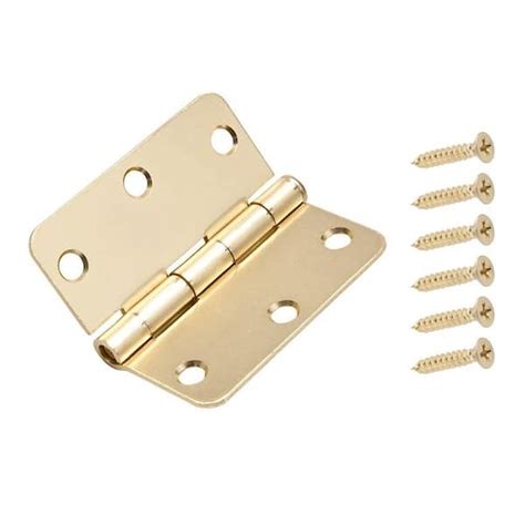 Everbilt In X In Radius Satin Brass Door Hinge The Home