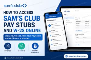 How to Access Sam’s Club Pay Stubs and W-2s Online